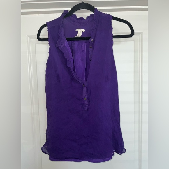 J. Crew‎ Ruffle Blouse Size 12 - Picture 1 of 7